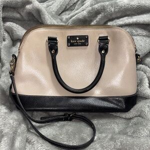 Kate Spade Black and Tan Satchel